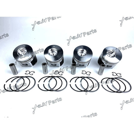 4 set Piston + Ring Kit Set STD 83mm For Kubota V2003 2003-DI