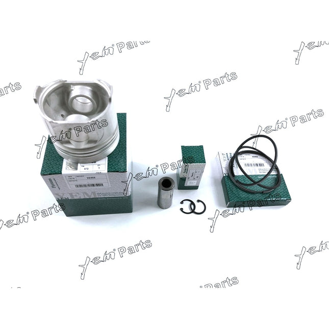 4 PCS Kubota V2403 Engine STD Piston ( Clip & Pin ) 1G924-2111 with Rings