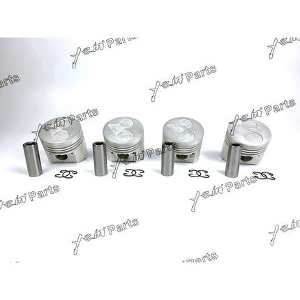 4 PCS Oversize + 0.50mm Piston ( Clip & Pin ) & Rings For Kubota V2203-DI V2203-M
