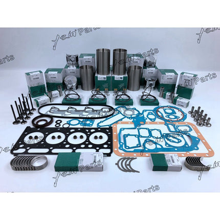 For V2003-M-DI Overhaul Rebuild Kit 4 For Kubota Engine For Bobcat Skid Steer S185 S175