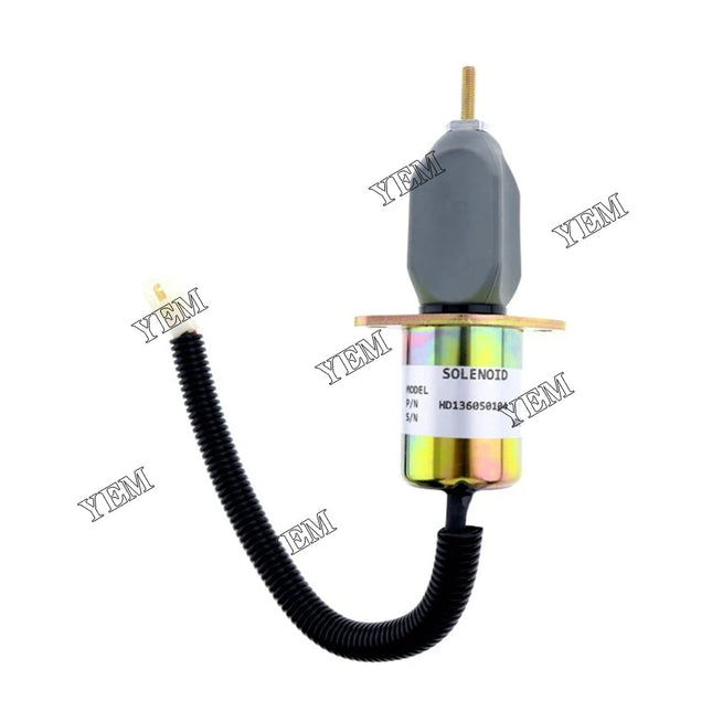 Fuel Solenoid 119807-77800 SA-3840-T For Yanmar 4TNE94 4TNE98 4TNC88 Engine 12V