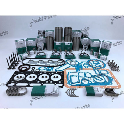 For V2003-M-DI Overhaul Rebuild Kit 4 For Kubota Engine For Bobcat Skid Steer S185 S175