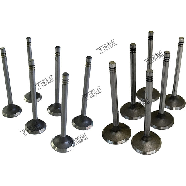 4 Pairs Engine Intake Valve & Exhaust Valve For Yanmar S4D106 4D106 4TNE106