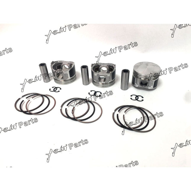 3TNE68 3TNE68C 3D68E 3TNE68L Piston Kit W/ Ring Set For Yanmar Vio20 B2U Engine