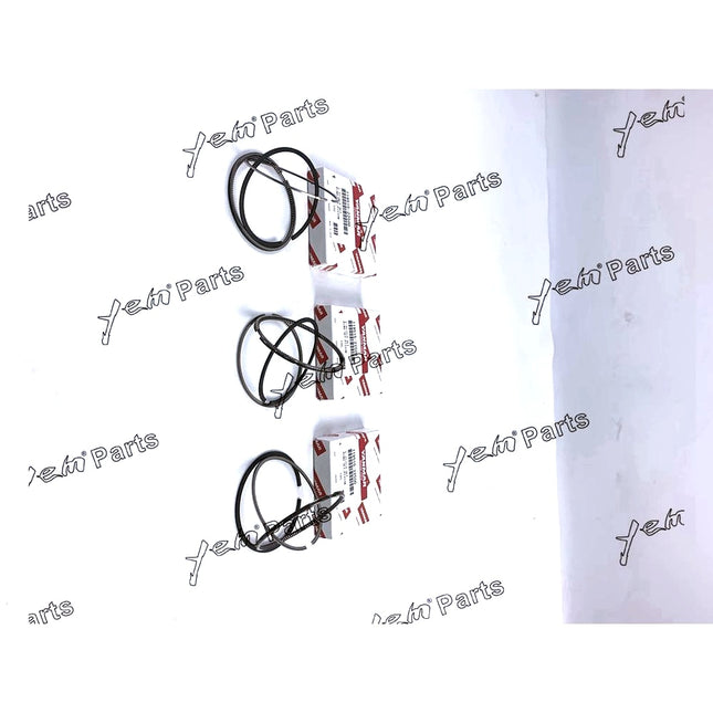 3 Sets std Piston Ring Set Kit For Yanmar 3TNV70 3TNV70-HGE