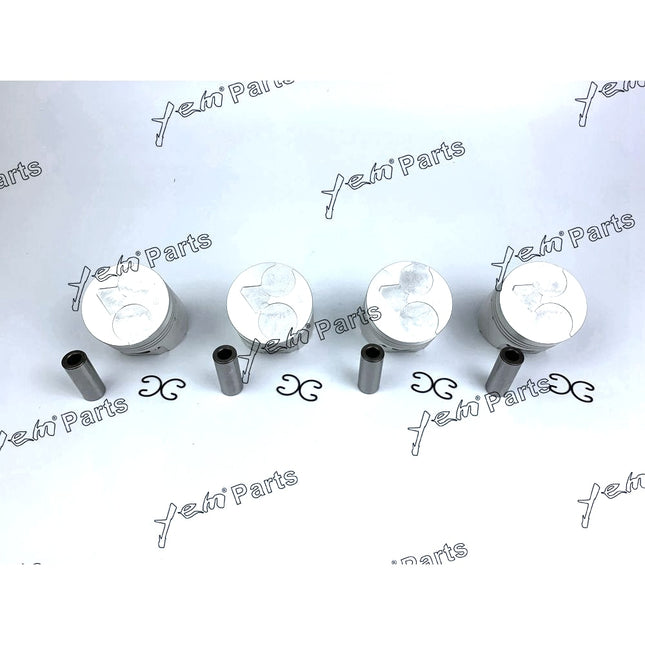 Piston Set STD 76mm For Kubota V1305 x4 PCS Engine Parts