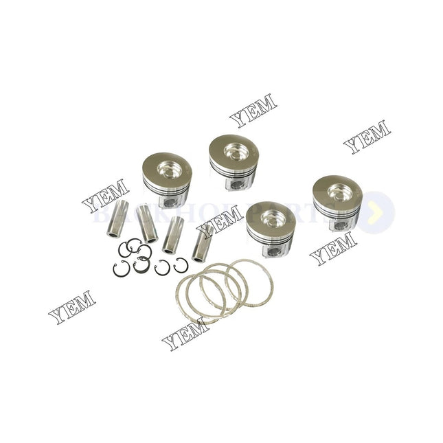 For Yanmar For Komatsu 4TNE88 4D88E Piston Kit + Ring Set 129001-22081 129001-22500