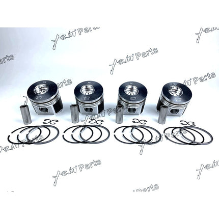 4 set Piston + Ring Kit Set STD 83mm For Kubota V2003 2003-DI