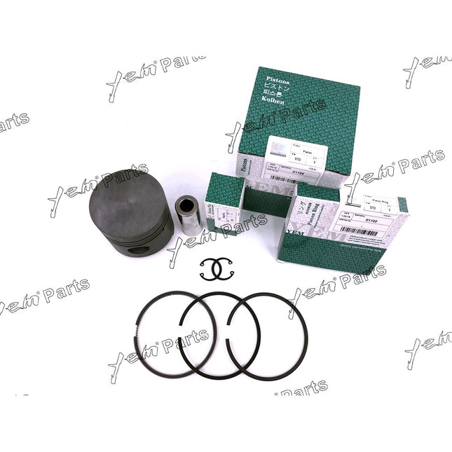Piston + Ring Kit Set STD 76mm For Kubota D1102 x3 PCS Engine Parts