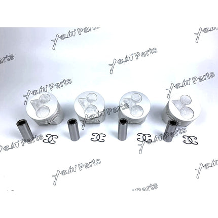 4 PCS Oversize + 0.50mm Piston ( Clip & Pin ) & Rings For Kubota V2203-DI V2203-M