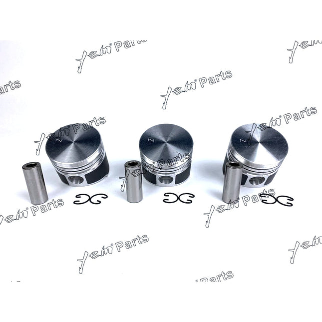 Piston Set Oversize 72mm ( + 0.50mm) For Kubota D850 x3 PCS Engine Parts