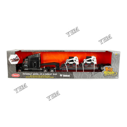 1:32 Peterbilt 579 with S450 Skid Steer Loaders Toy Set Part # 7504578 For Bobcat Parts