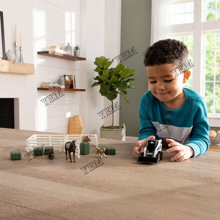 1:32 Bobcat Skid Steer Loader Farm Animal Toy Set Part # 7504576 For Bobcat Parts