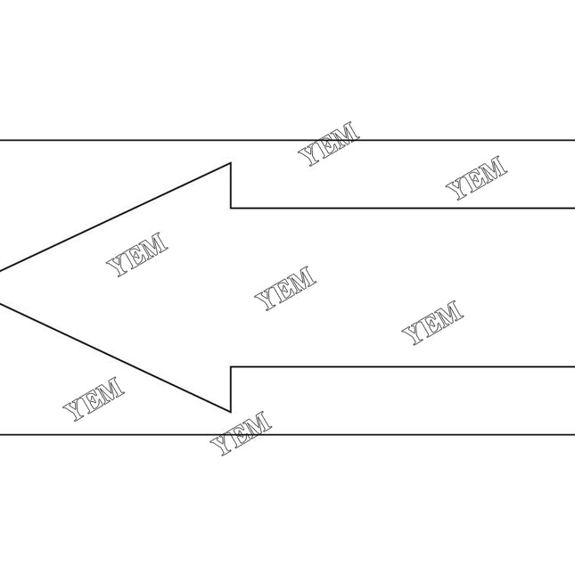White Arrow Decal Part # 6533899 For Bobcat Parts