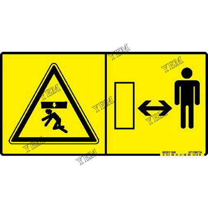 Stay Clear Decal Part # 6713507 For Bobcat Parts