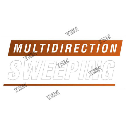 Multi-Directional Sweeping Decal Part # 7356669 For Bobcat Parts