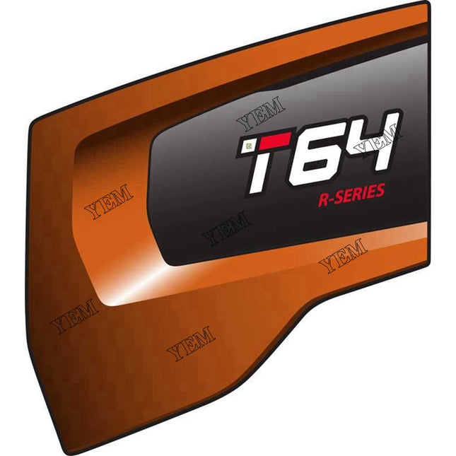 T64 Loader Left Back End Decal Part # 7386598 For Bobcat Parts