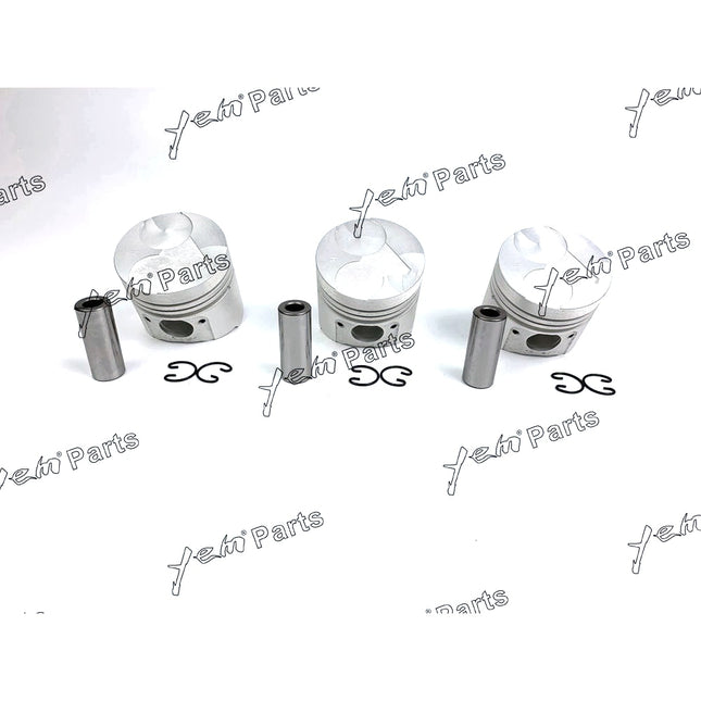 3PCS Piston STD 16304-2110 For KUBOTA D905 D905E B905B B905H Engine