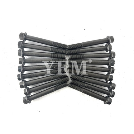 For Kubota V3300 Engine Cylinder Head Bolts (Qty-18) 1C010-03450