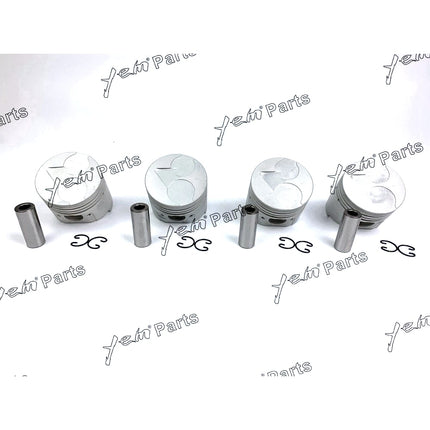 Piston Set STD 76mm For Kubota V1405 x4 PCS Engine Parts