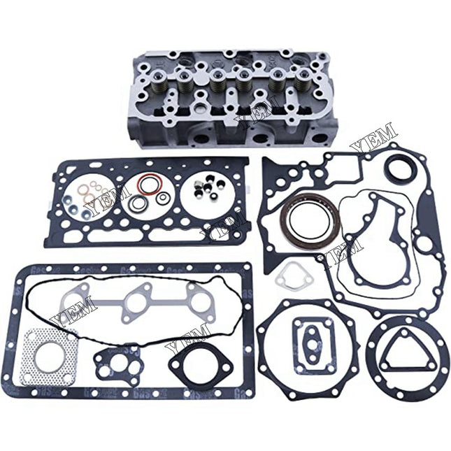 For Kubota B1700D BX2200D BX23D D905 Complete Cylinder Head & Full Gasket Set