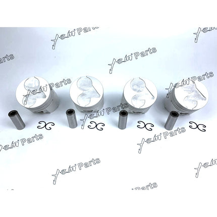 Piston Set Oversize 80mm ( + 0.50mm) For Kubota V1903 x4 PCS Engine Parts