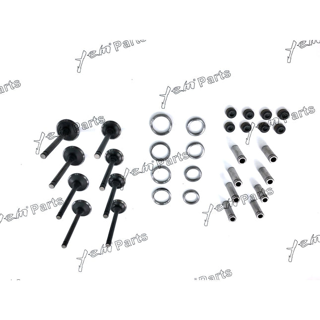 1 Set Engine Valve Guide Intake & Exhaust Valve For YANMAR 4TNE92 KOMATSU 4D92E