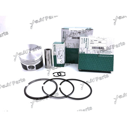 3 Set STD Piston With Piston Ring 15956-21110 Fit For Kubota D850 Engine