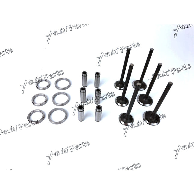 1 Set Intake Valve & Exhaust Valve For Komatsu Yanmar 3D84-1 3D84-1F 3D84-1GA