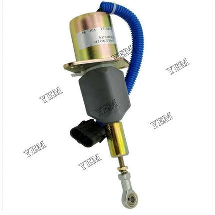 Fuel stop solenoid For Komatsu WA380-DZ-3 WA420-DZ-3 Wheel Loader with S6D114