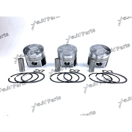 1 Set STD Piston Set (Clip & Pin) With Rings For Kubota D1463 Diesel Engine