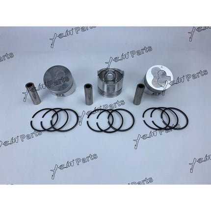 L3E Piston Kit w/ Ring Set For Mitsubishi Engine MX15 MM20 PelJob EB12.4 EB14