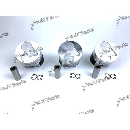 Piston Set STD 83mm For Kubota D1503 x3 PCS Engine Parts