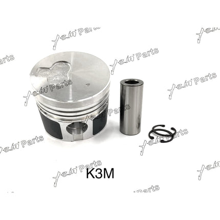 Piston Set STD For Mitsubishi K3M x3 PCS Engine Parts