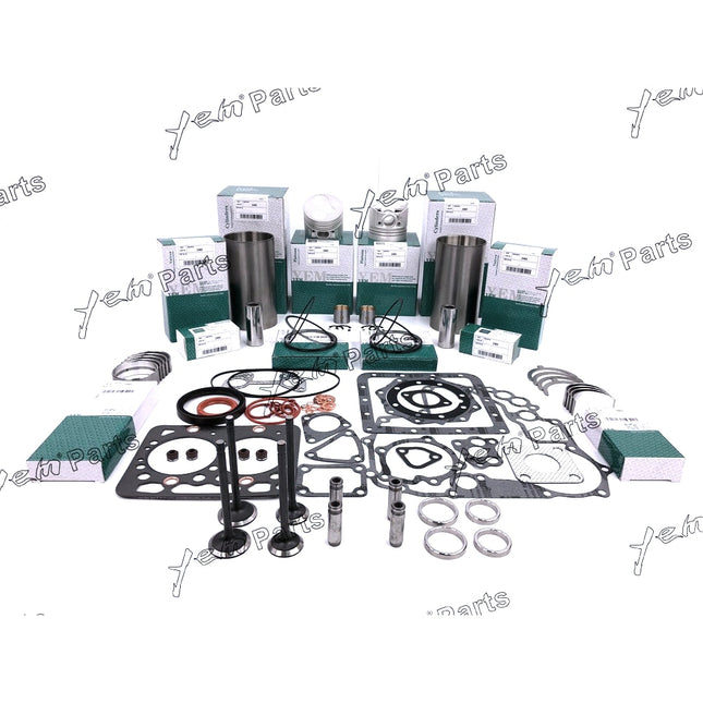 STD Overhaul Rebuild Kit For Kubota Z482 Engine W Valves, Guides