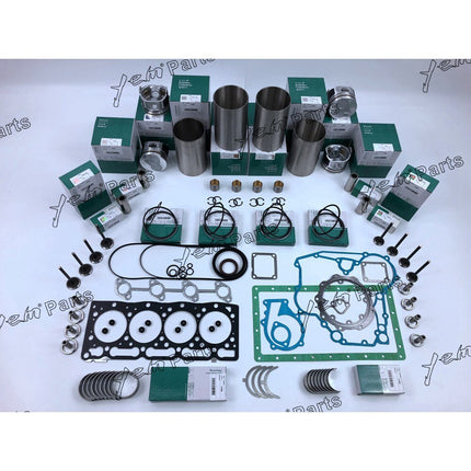 4 Cylinder Overhaul Rebuild Kit For Kubota V1505 V1505D V1505T Engine