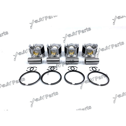 Replace 1G484-2111 4 Set STD Piston (Pin & Clip & Ring) For Kubota PARTS