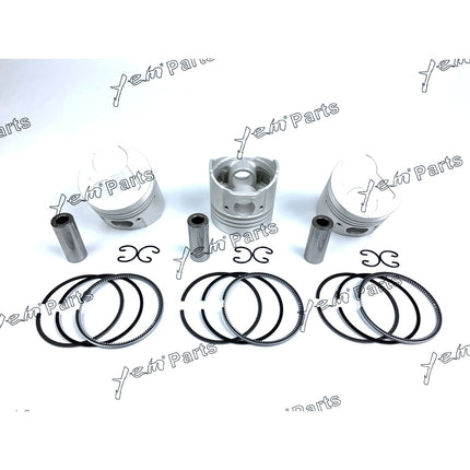 Piston + Ring Kit Set STD 72mm For Kubota D905 x3 PCS Engine Parts