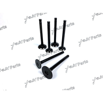 Engine Valve Set For MITSUBISHI K3D - Intake x3 + Exhaust x3 Engine Parts