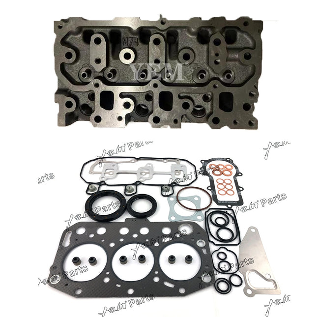For Yanmar 3TNV70 3D70E Engine Complete Cylinder Head & Full Gasket Kit