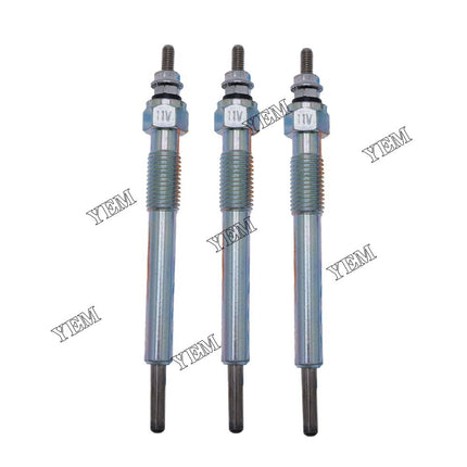 3 PCS Glow Plug 129008-77800 For Yanmar Engine 3TNV88 3TNV88-BDCR 3TNV88-BPYB
