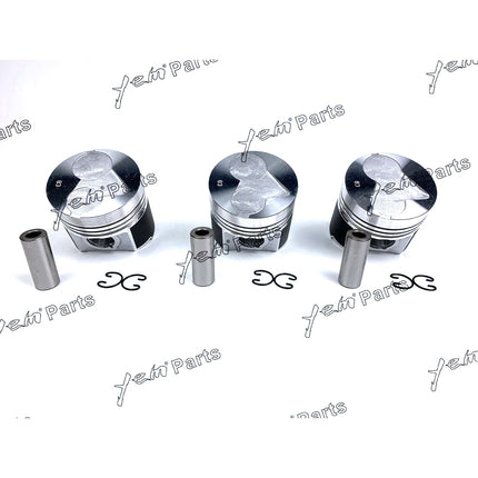 Piston Set STD 83mm For Kubota D1503 x3 PCS Engine Parts