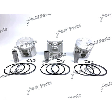Piston + Ring Kit Set STD 80mm For Kubota D1403 x3 PCS Engine Parts