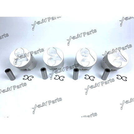 Piston Set Oversize 80mm ( + 0.50mm) For Kubota V1903 x4 PCS Engine Parts