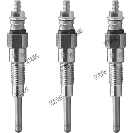 3PCS Glow Plugs 16281-65510 1628165510 For Kubota Engine D1005 D1105 D1305
