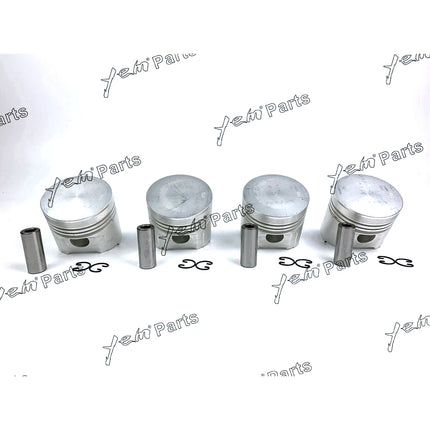 Piston Set Oversize 85mm ( + 0.50mm) For Kubota V1902 x4 PCS Engine Parts