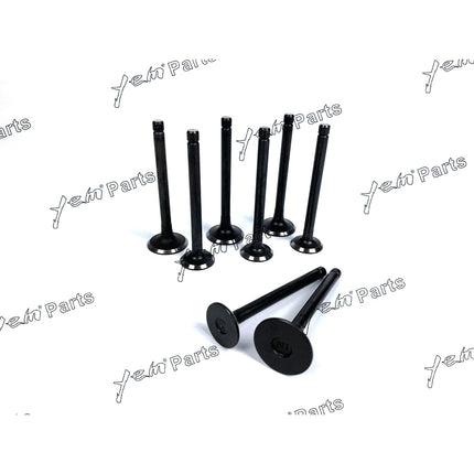 Engine Valve Set For MITSUBISHI K4D - Intake x4 + Exhaust x4 Engine Parts