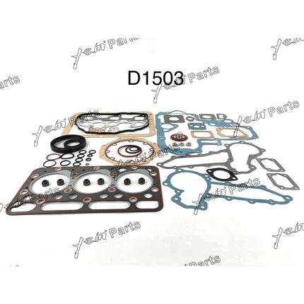 For Kubota D1503 Overhaul Rebuild Kit Engine RePair Parts L3010 Tractor Loader
