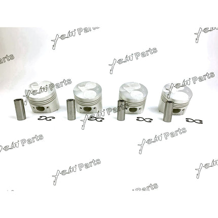 Piston Set STD 76mm For Kubota V1305 x4 PCS Engine Parts