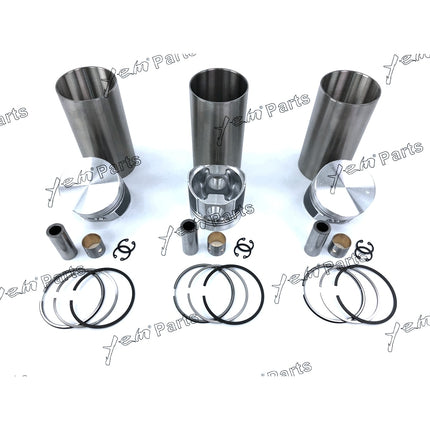 Liner Piston Kit Set STD For YANMAR 3TN72 (Liner + Piston + Ring + Pin Bush x3) Engine Parts